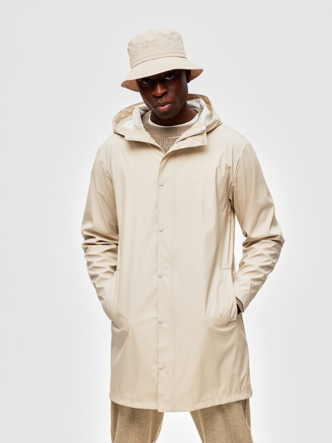 Magnus Regn Jakke - Beige/ Oatmeal